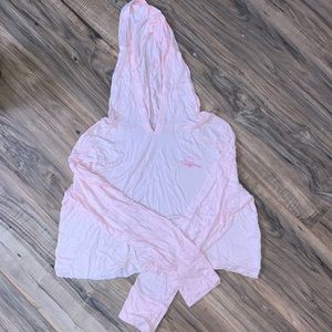 cropped hooded long tee